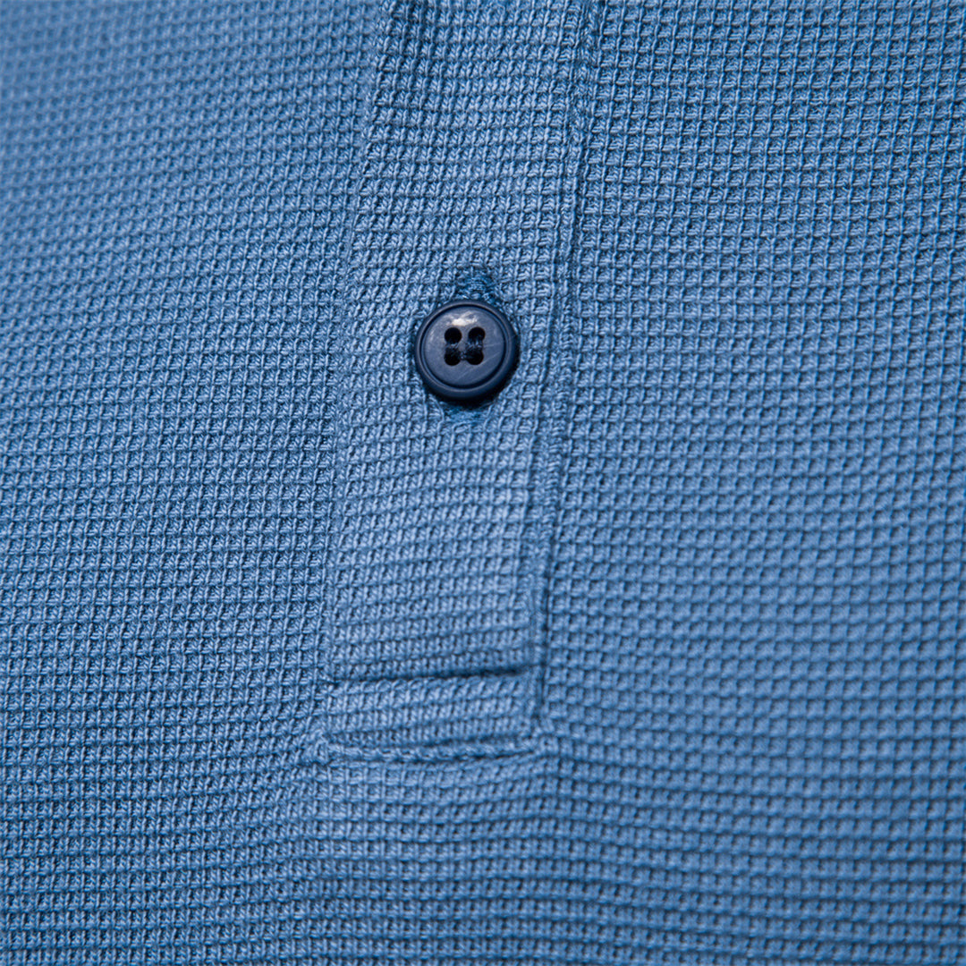 Henley Shirt Herren | Langarm mit Knopfleiste