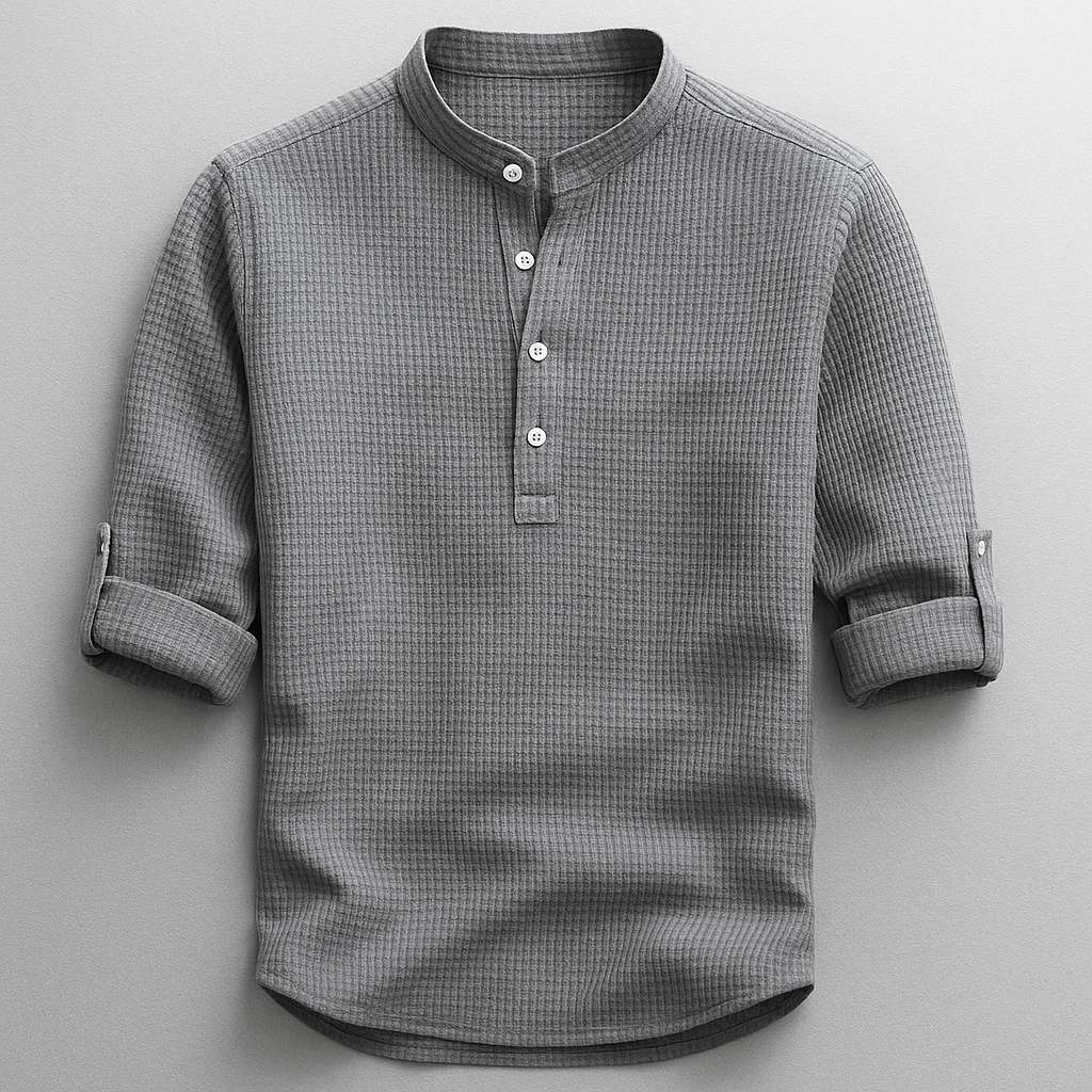 Henley Shirt Herren | Stehkragen & Zeitlos
