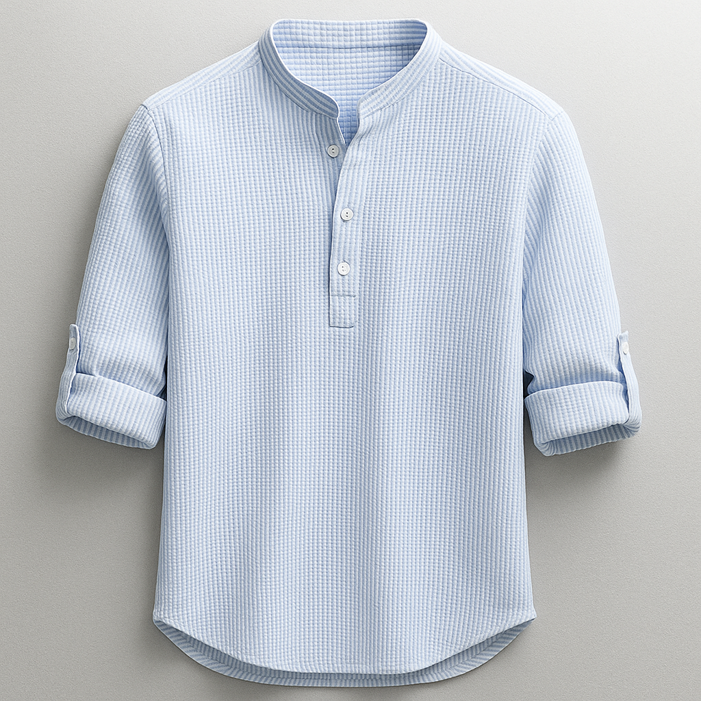 Henley Shirt Herren | Stehkragen & Zeitlos