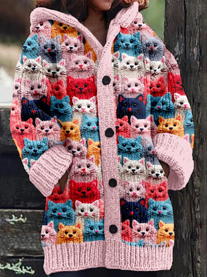 Herbstjacke mit Kapuze und Druck