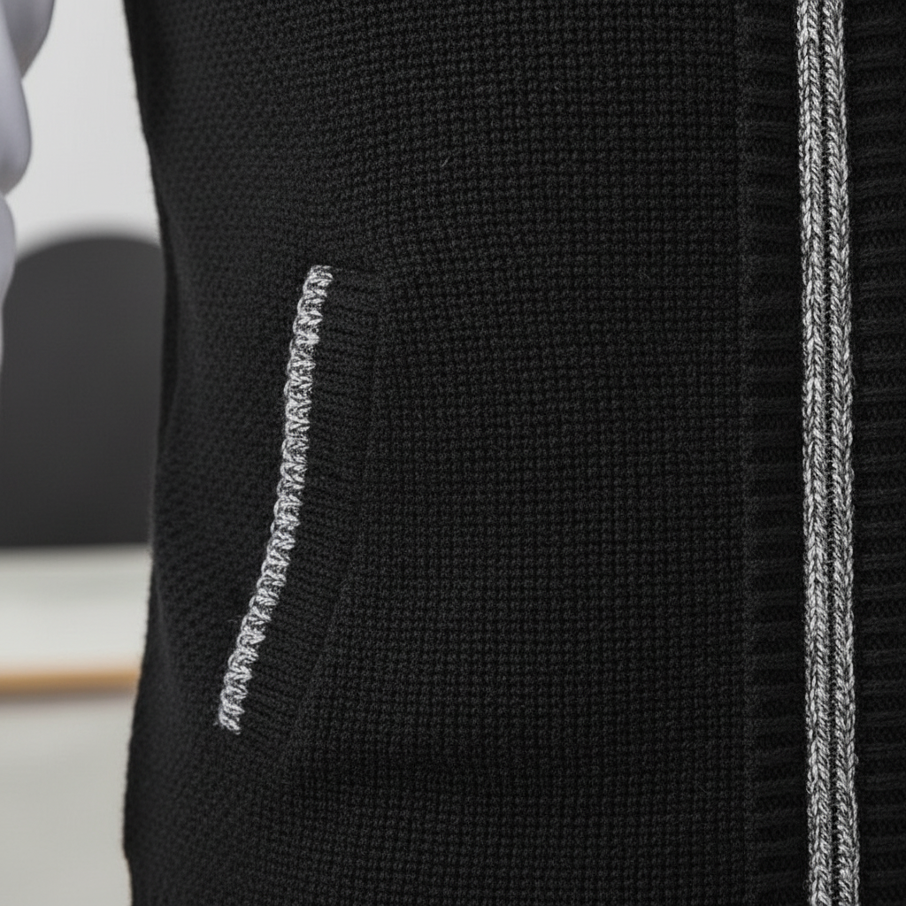 Herren Weste | Reißverschluss & Stehkragen