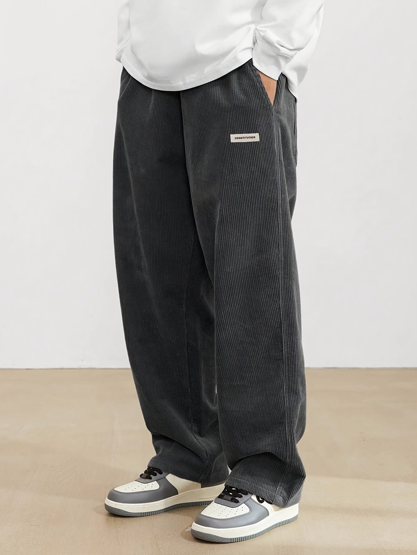 Herren Cordhose mit Taschen - Braun 7