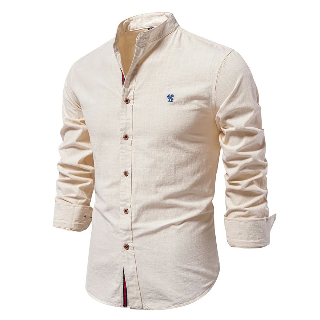 Herren Hemd Mit Rundhalsausschnitt 5