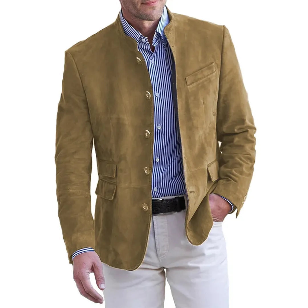 Herren Lässig blazer Mit Knopfdetail | Langarm 0