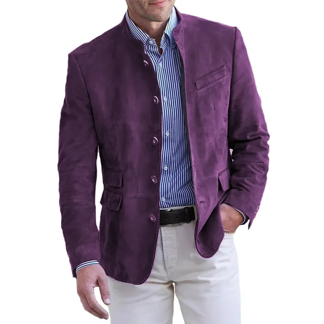 Herren Lässig blazer Mit Knopfdetail | Langarm 3