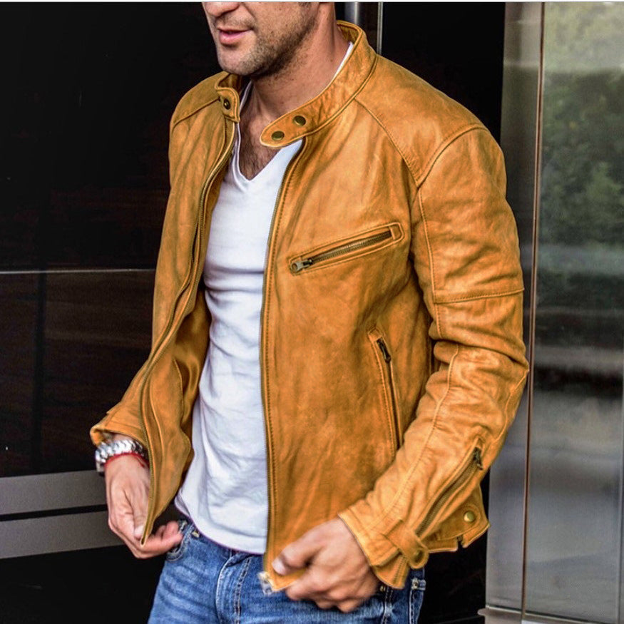 Herren Lederjacke: Klassisch, Wetterfest & Elegant 4