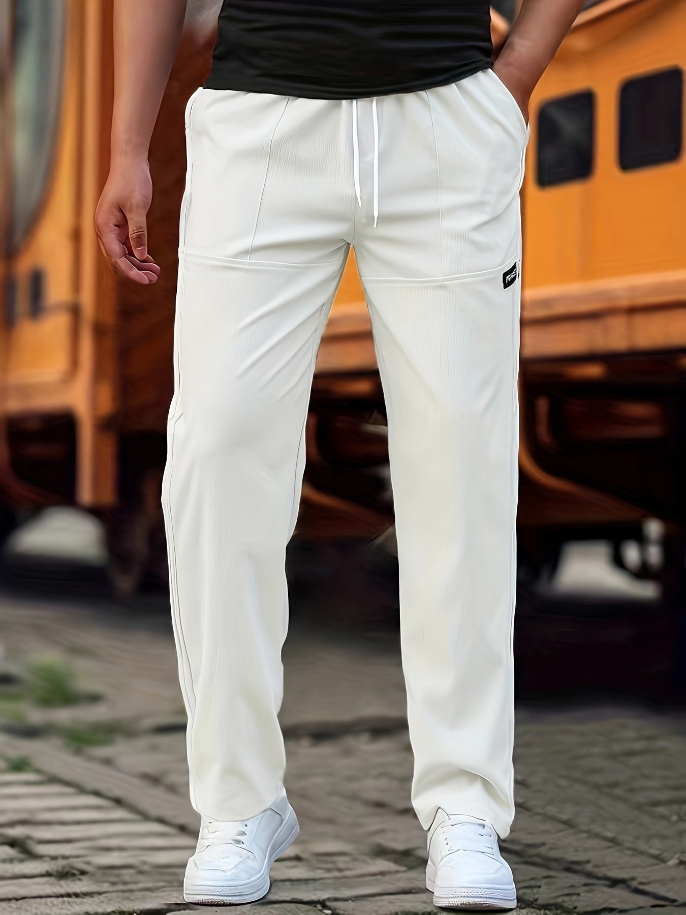 Herren Sporthose mit Kordelzug and Taschen 3