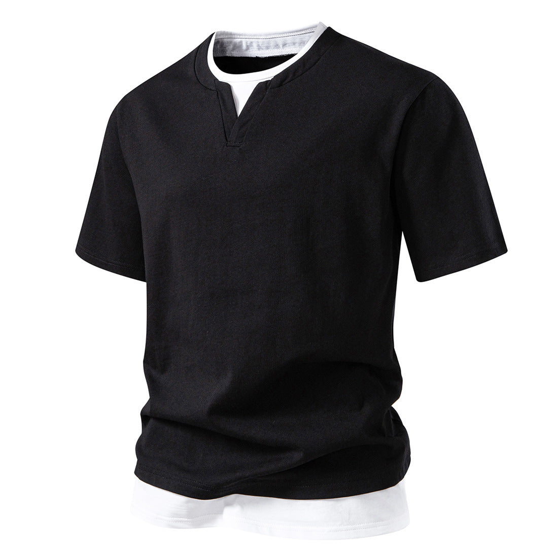 Herren lässiges V-Ausschnitt T-Shirt Echoarchiv 2