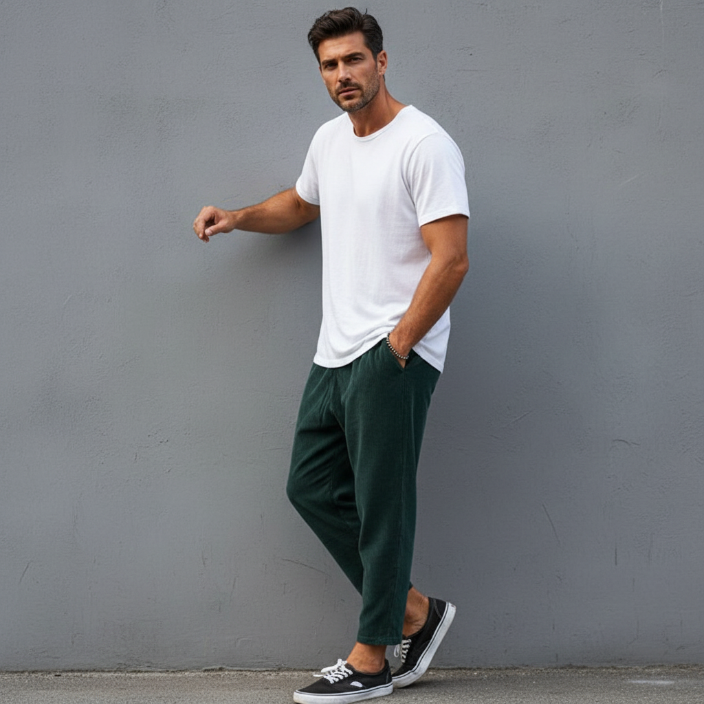 Herrenhose | Weites Bein & bequemer Sitz