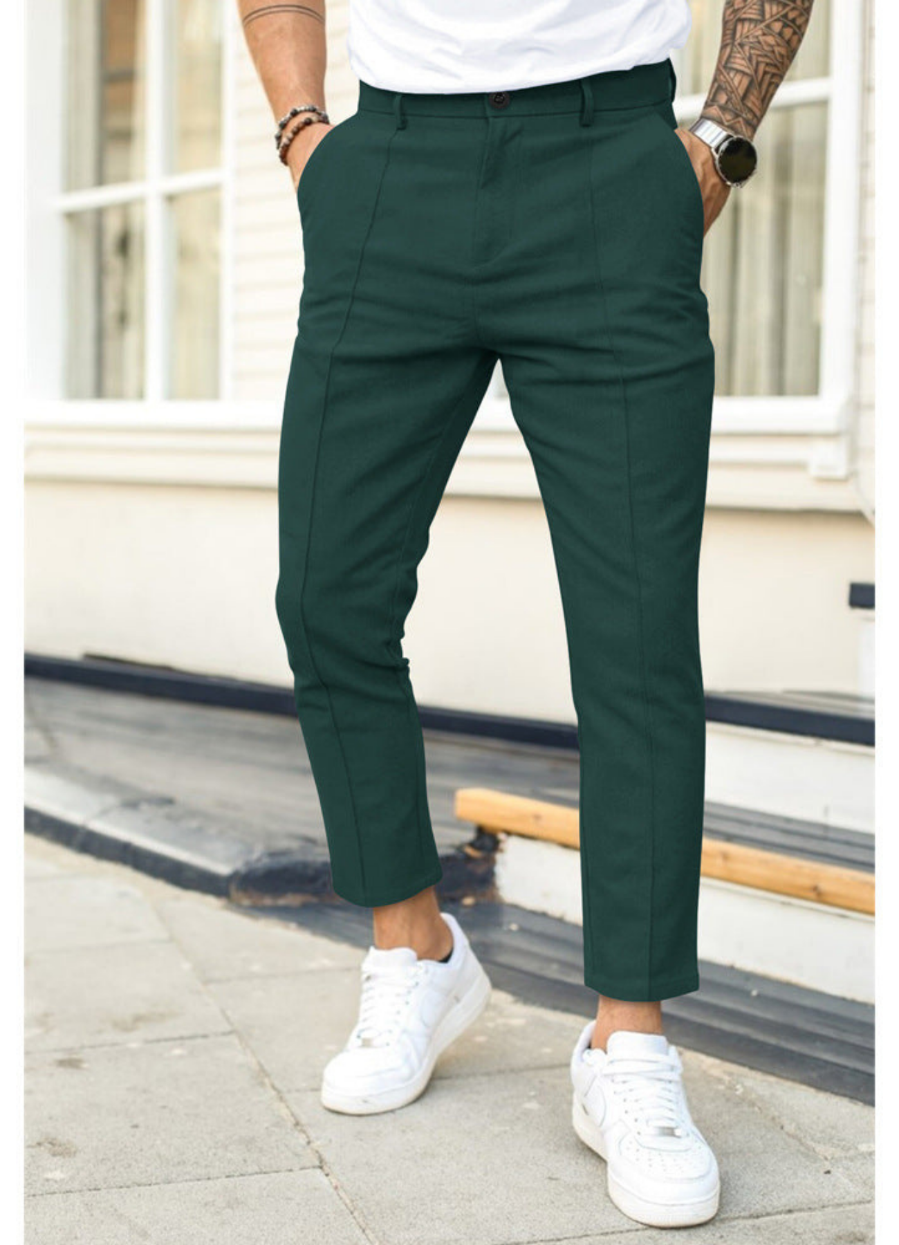 Herrenhose Knöchellang mit leicht schmal zulaufendem Bein 5