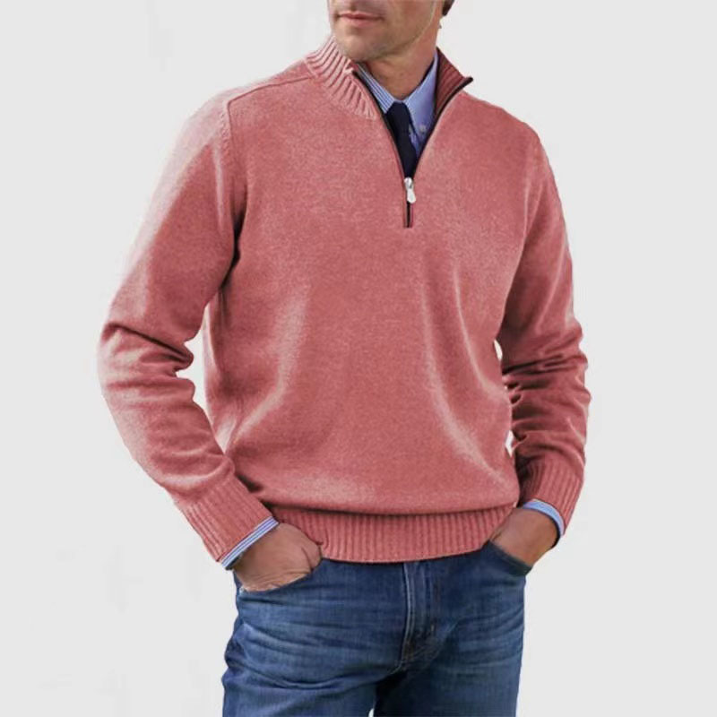 Herrenpullover Mit Halbem Reißverschluss | Langarm 12