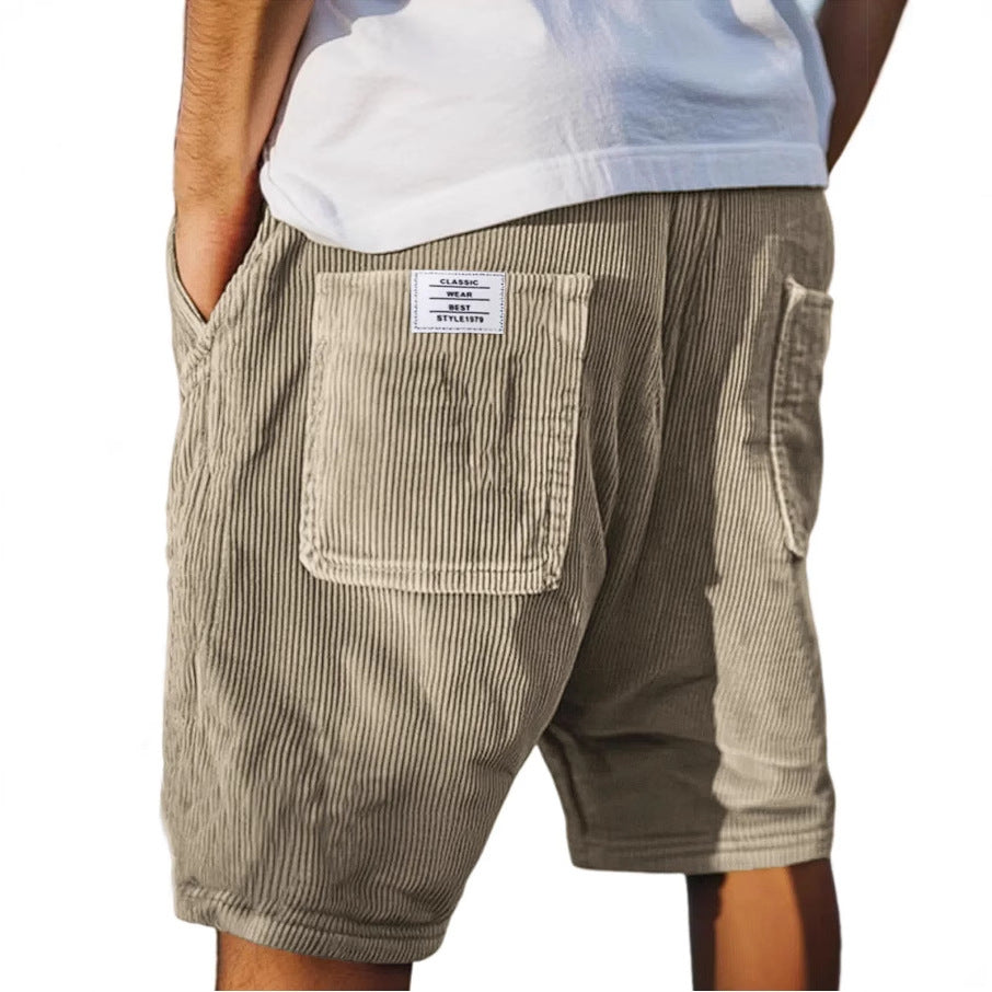 Herrenshorts | Lässig & Casual mit Cord-Textur & Tasche