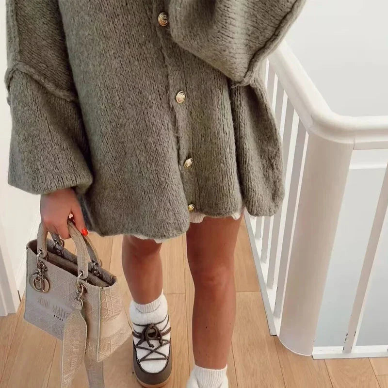 Isabella | Oversized Weste aus Feinstrick
