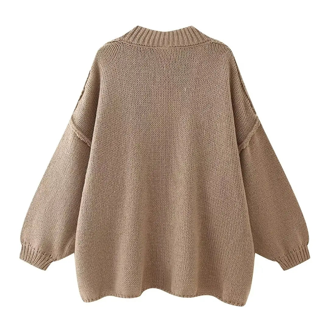 Isabella | Oversized Weste aus Feinstrick
