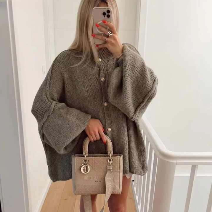 Isabella | Oversized Weste aus Feinstrick