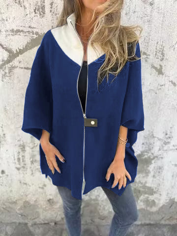 Lässige Jacke mit Stehkragen und Reißverschluss 9