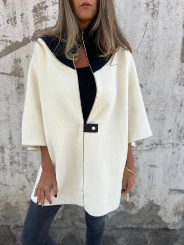Lässige Jacke mit Stehkragen und Reißverschluss 0