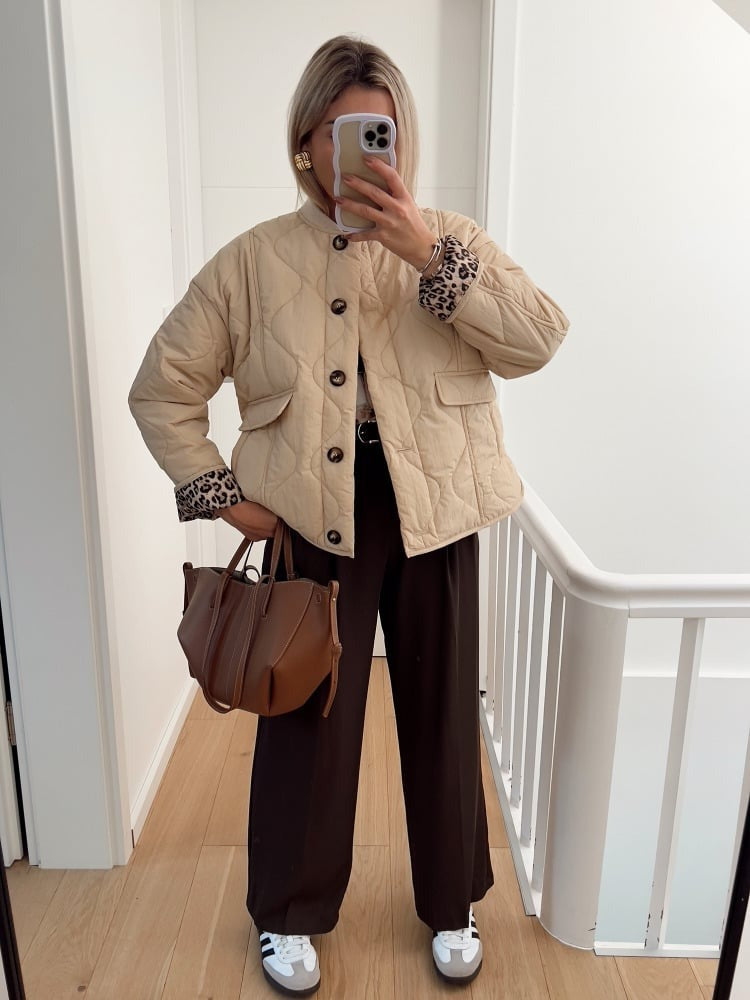Jacke Damen | Steppung & Leo-Details