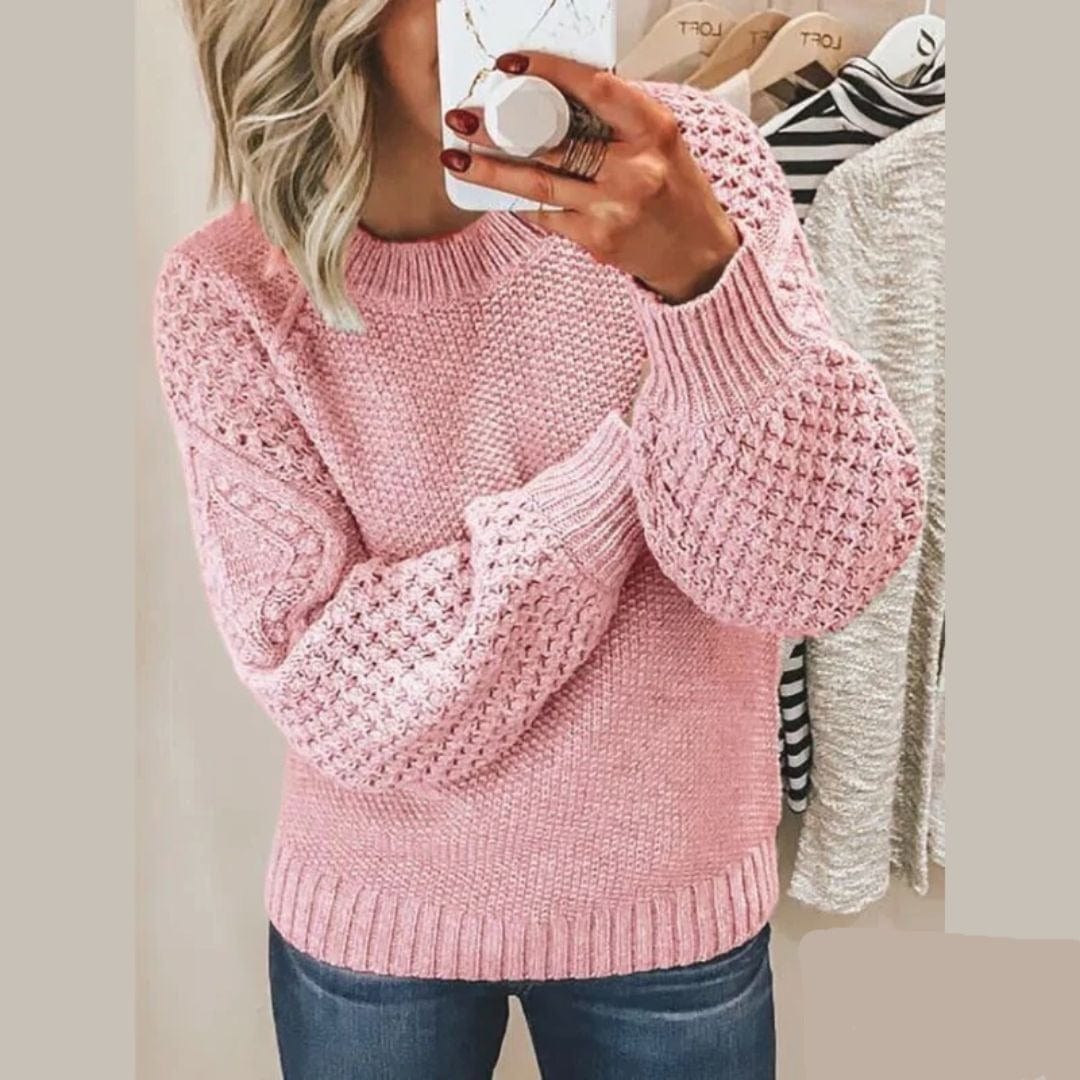 Jasmine - Grobmaschiger Kabelstrickpullover