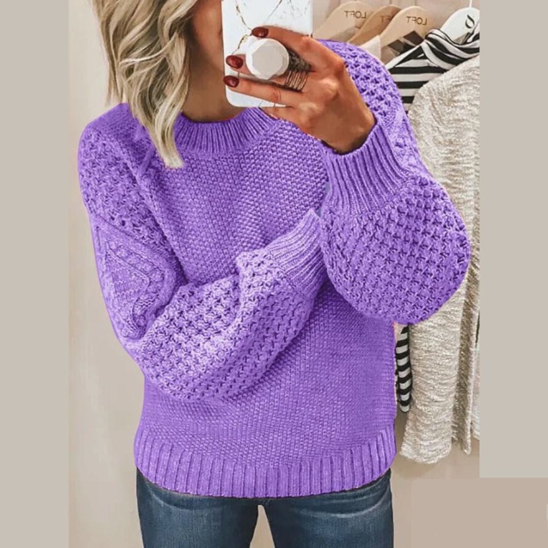 Jasmine - Grobmaschiger Kabelstrickpullover