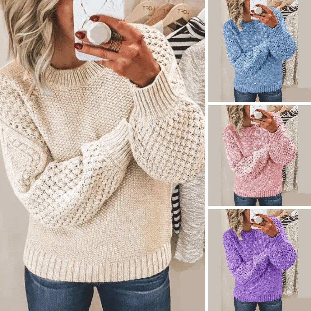 Jasmine - Grobmaschiger Kabelstrickpullover