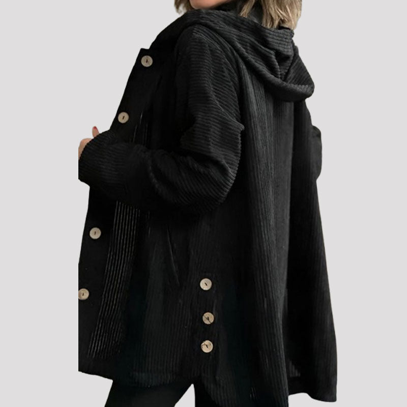 Jaze - Lässige Cord-Hoodie-Jacke für den Herbst 1