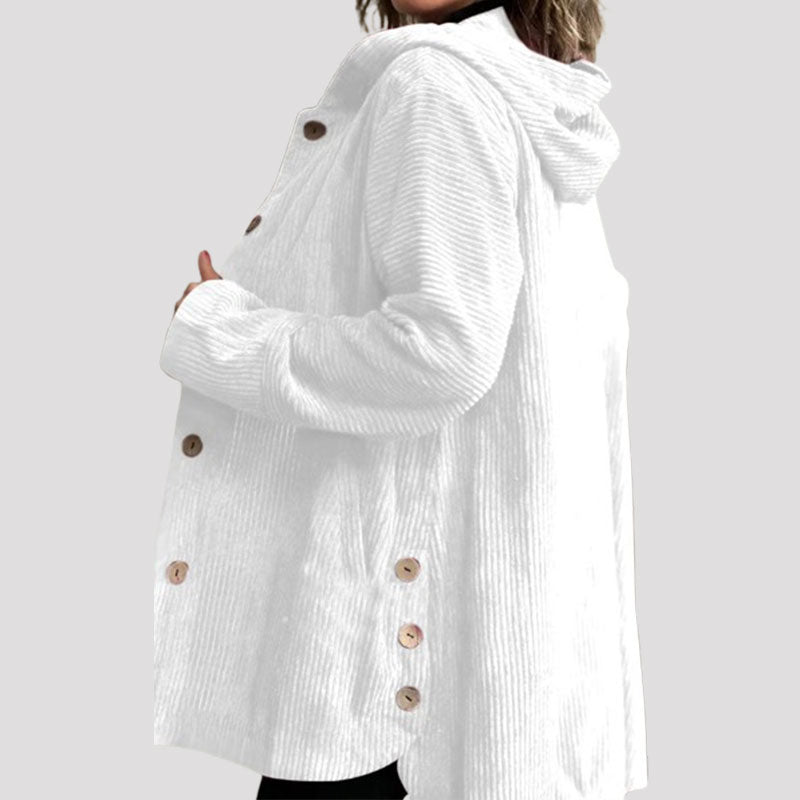 Jaze - Lässige Cord-Hoodie-Jacke für den Herbst 2