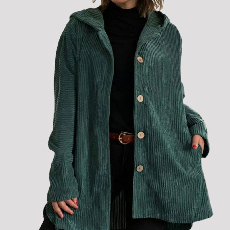 Jaze - Lässige Cord-Hoodie-Jacke für den Herbst 3