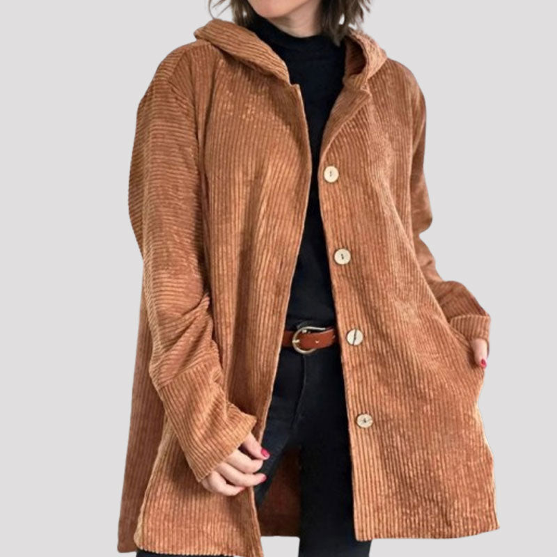 Jaze - Lässige Cord-Hoodie-Jacke für den Herbst 4