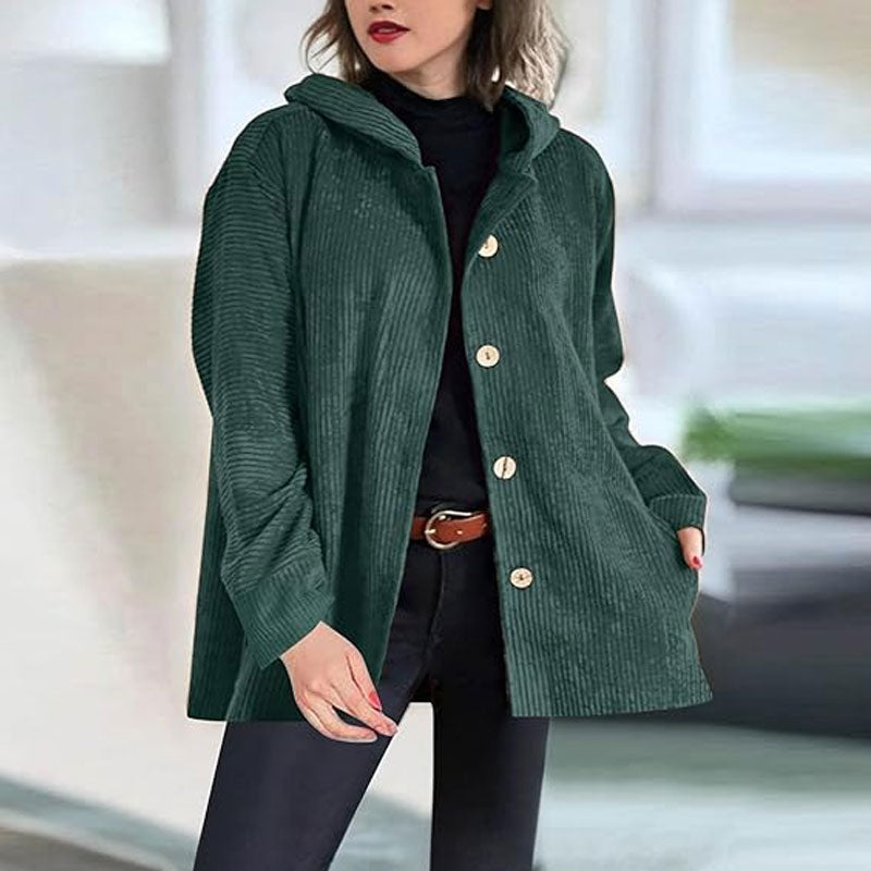 Jaze - Lässige Cord-Hoodie-Jacke für den Herbst 6