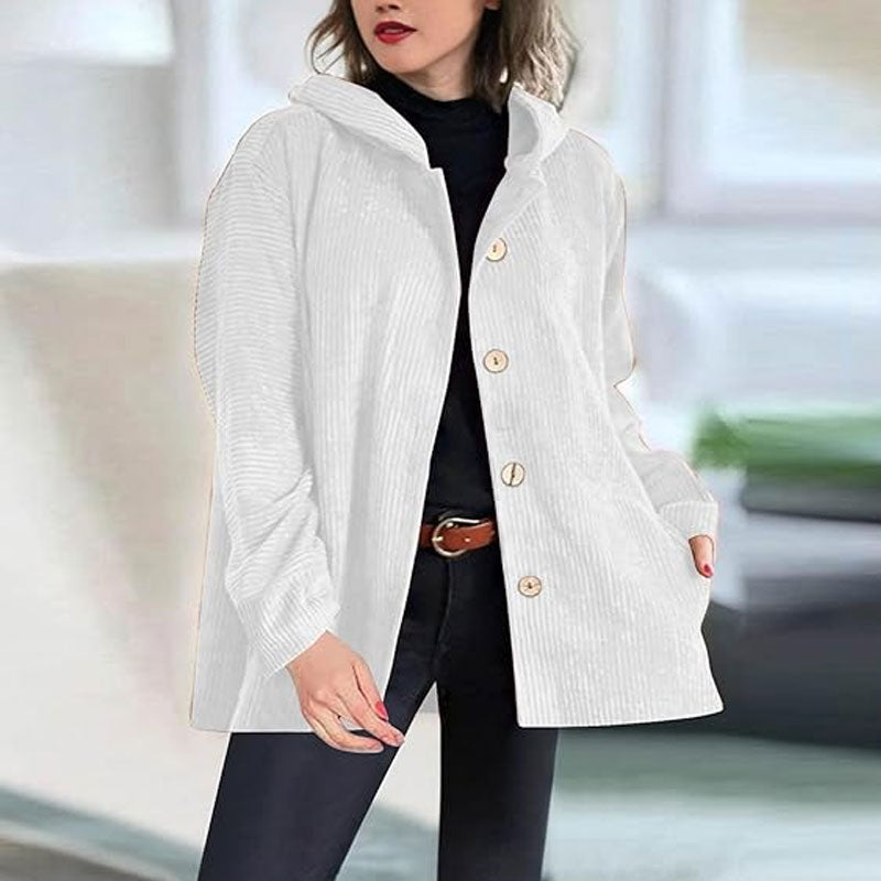 Jaze - Lässige Cord-Hoodie-Jacke für den Herbst 8
