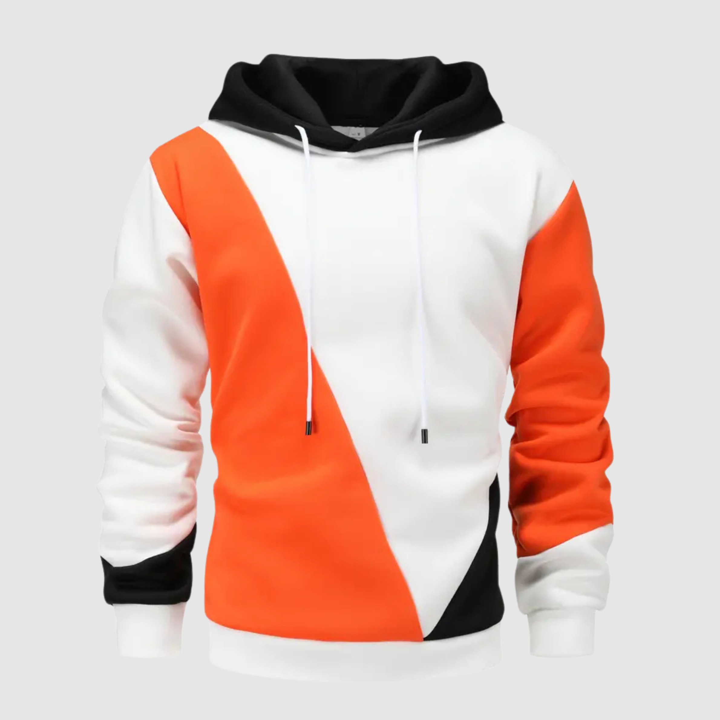 Jeffrey - Herren Farbblock Kapuzenpullover mit Kordelzug 2