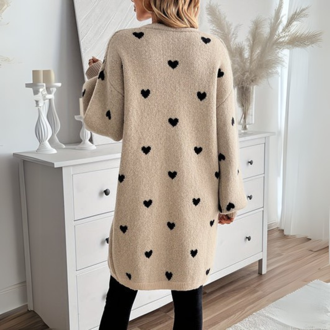 Julia | Cardigan mit Herzmuster 2