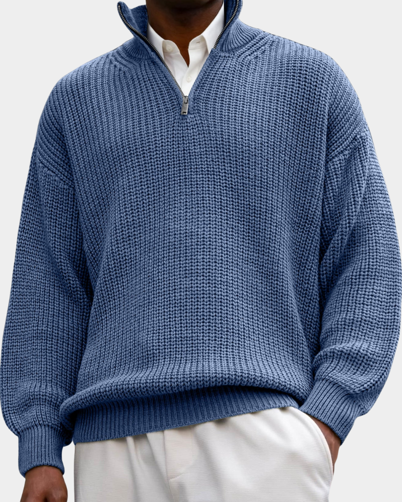 Julius | Strukturiertes Langarm-Poloshirt 0