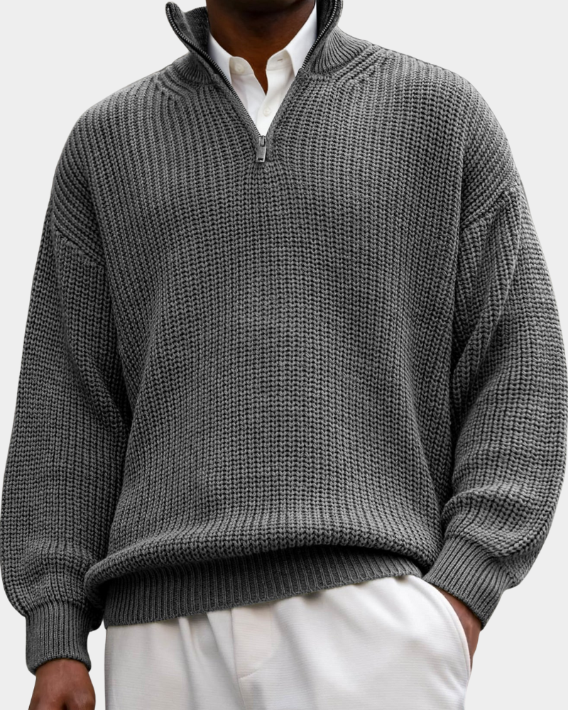 Julius | Strukturiertes Langarm-Poloshirt 2