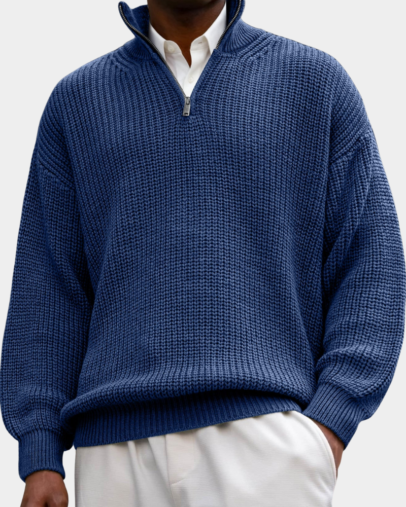 Julius | Strukturiertes Langarm-Poloshirt 7
