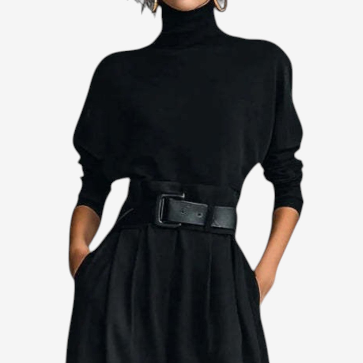 Jumpsuit Damen | Hoher Kragen & Weites Bein