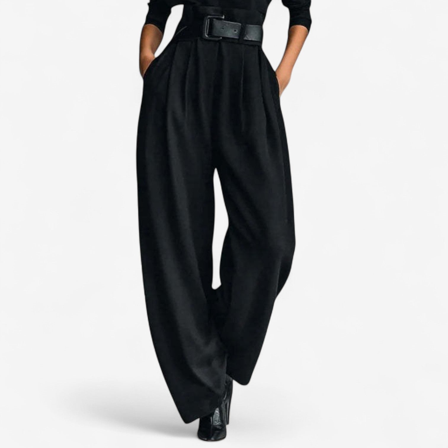 Jumpsuit Damen | Hoher Kragen & Weites Bein