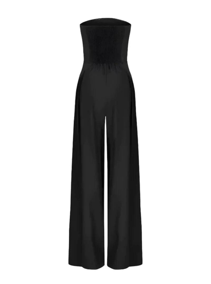 Jumpsuit Damen | Trägerlos & Elegant mit Weitem Bein