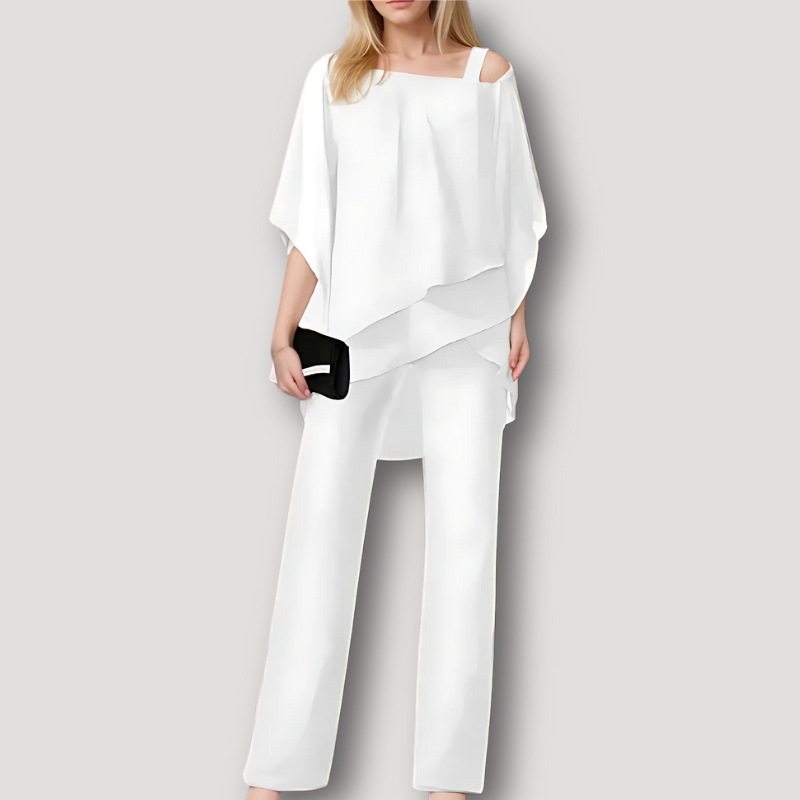 Jumpsuit | Eleganter Zweiteiler mit Cold Shoulder