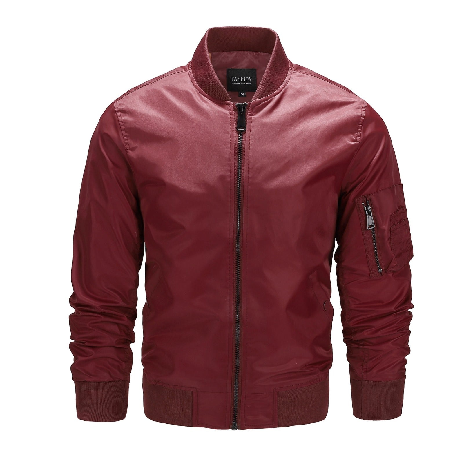 Klassische Zip-Up Bomberjacke für Männer 6