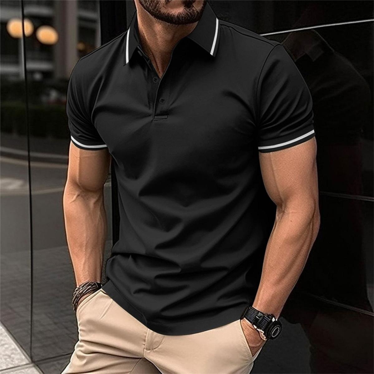 Klassisches Herren-Poloshirt mit kurzen Ärmeln – atmungsaktiv und bequem 3