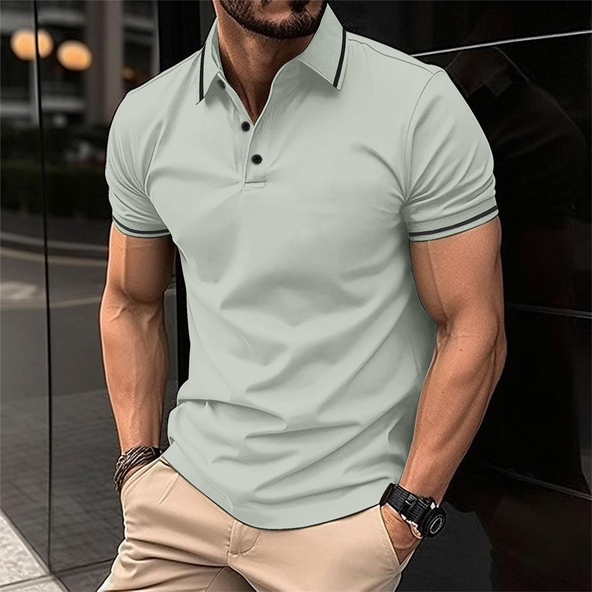 Klassisches Herren-Poloshirt mit kurzen Ärmeln – atmungsaktiv und bequem 4