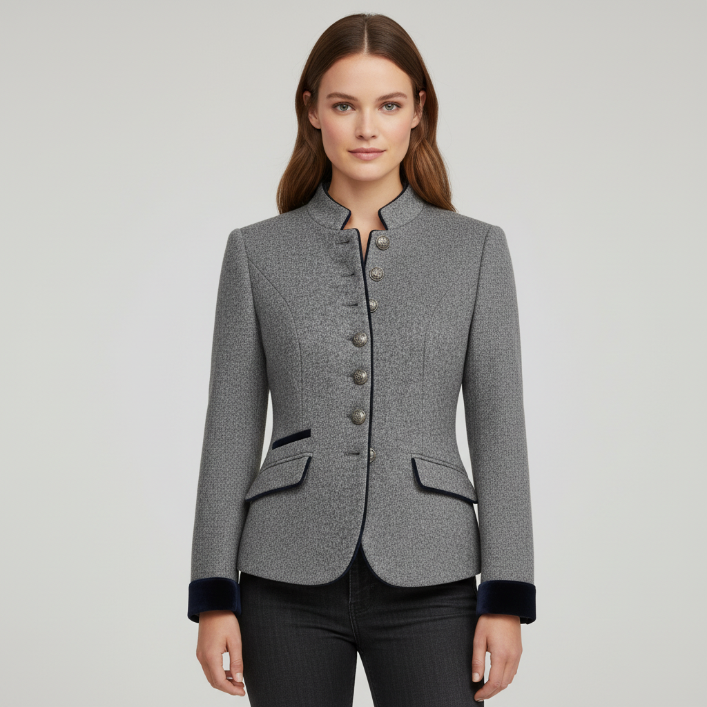 Kurzjacke Damen | Stehkragen & Figurbetonte Silhouette