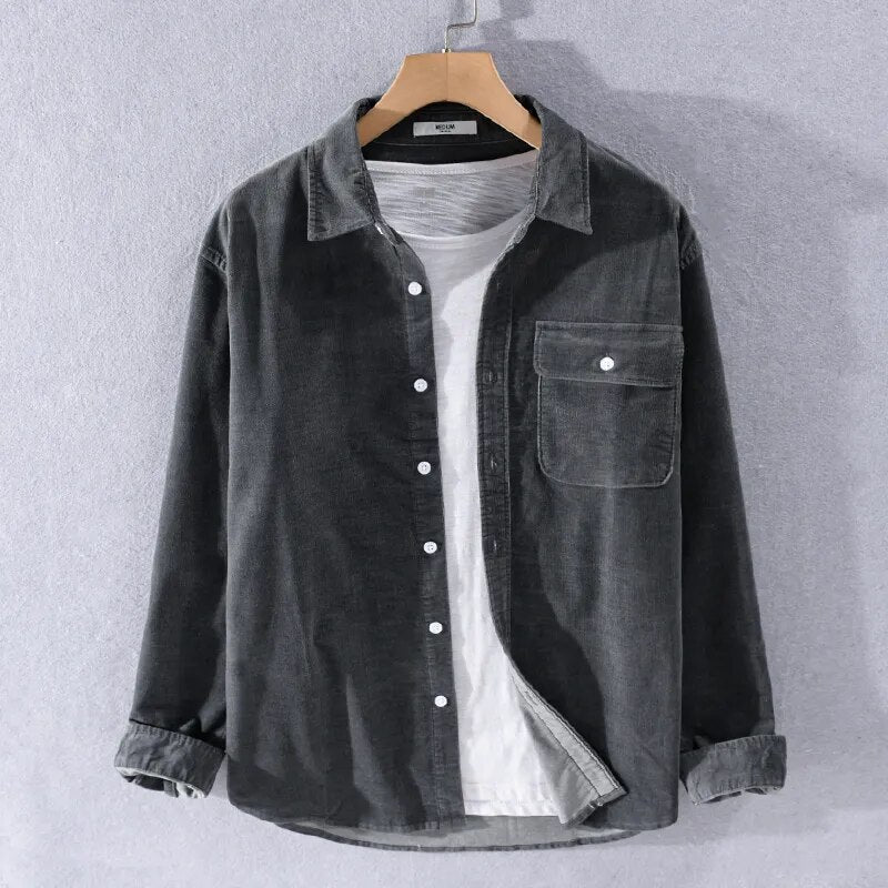 Langarm-Denim Overshirt: Weicher, vielseitiger Herren-Shirt 8
