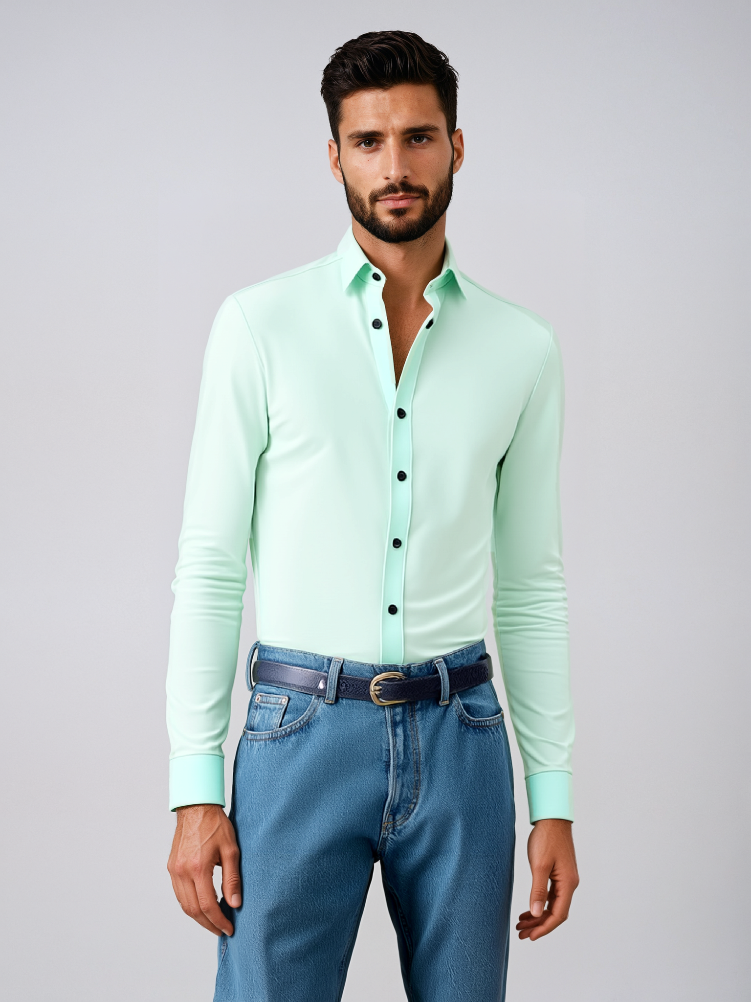 Herren Formelle Langarm Hemd | Klassisch 0