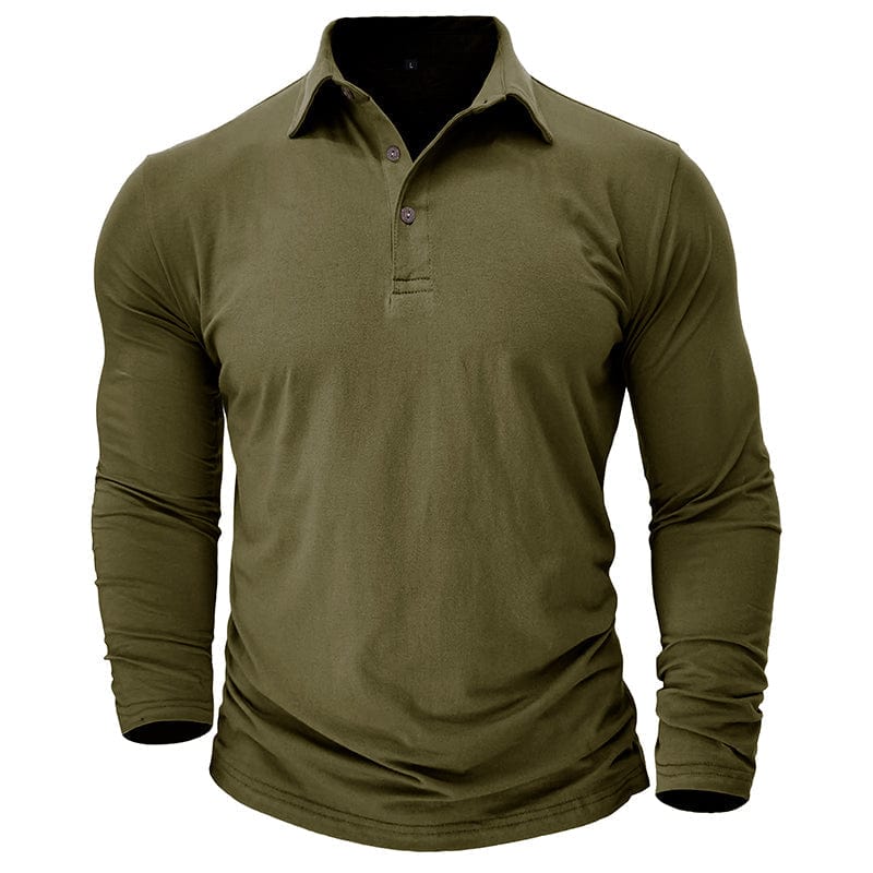 Langarm Poloshirt Herren | Figurbetonte Passform