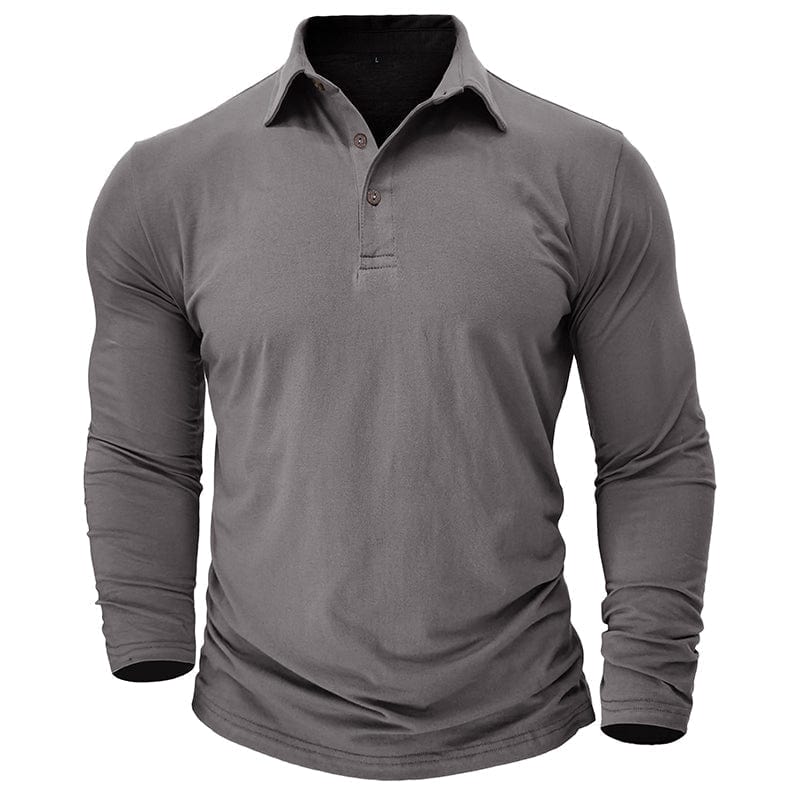 Langarm Poloshirt Herren | Figurbetonte Passform