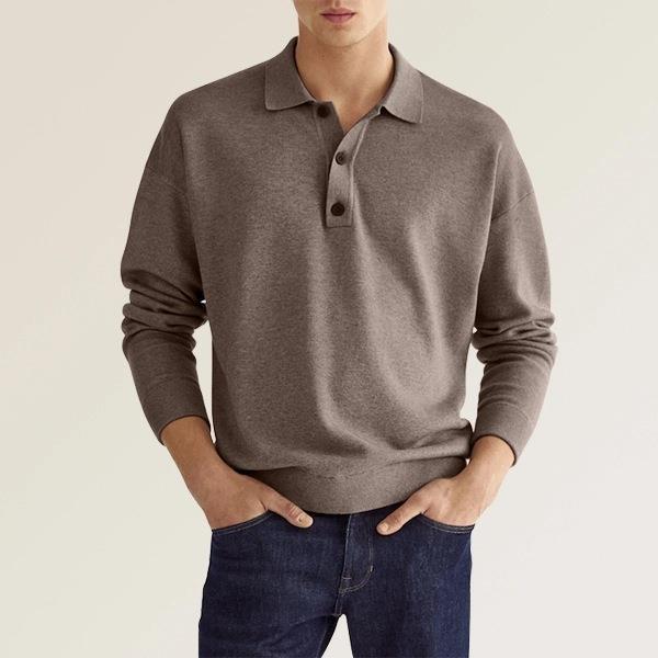 Langarm Poloshirt Herren | Klassischer Kragen & Bequem