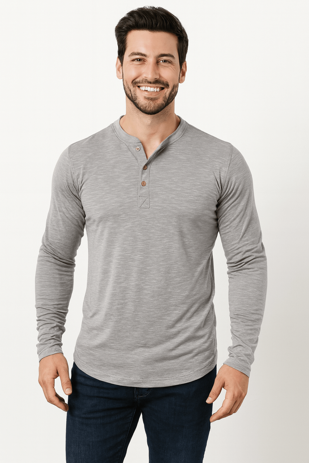 Edmund Langarm-Henley-Shirt 4
